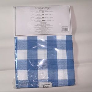 NWT Longaberger Buffalo Plaid Tablecloth 52” x 70”